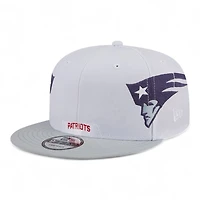 New England Patriots Light Gray and Gray Rivalry NFL Helmet Pack New Era 9FIFTY Snapback Hat