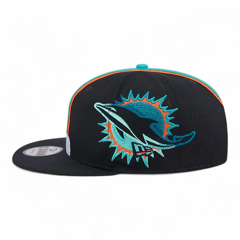 Miami Dolphins Black Rivalry NFL Helmet Pack New Era 9FIFTY Snapback Hat