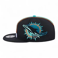 Miami Dolphins Black Rivalry NFL Helmet Pack New Era 9FIFTY Snapback Hat
