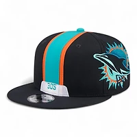 Miami Dolphins Black Rivalry NFL Helmet Pack New Era 9FIFTY Snapback Hat