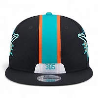 Miami Dolphins Black Rivalry NFL Helmet Pack New Era 9FIFTY Snapback Hat