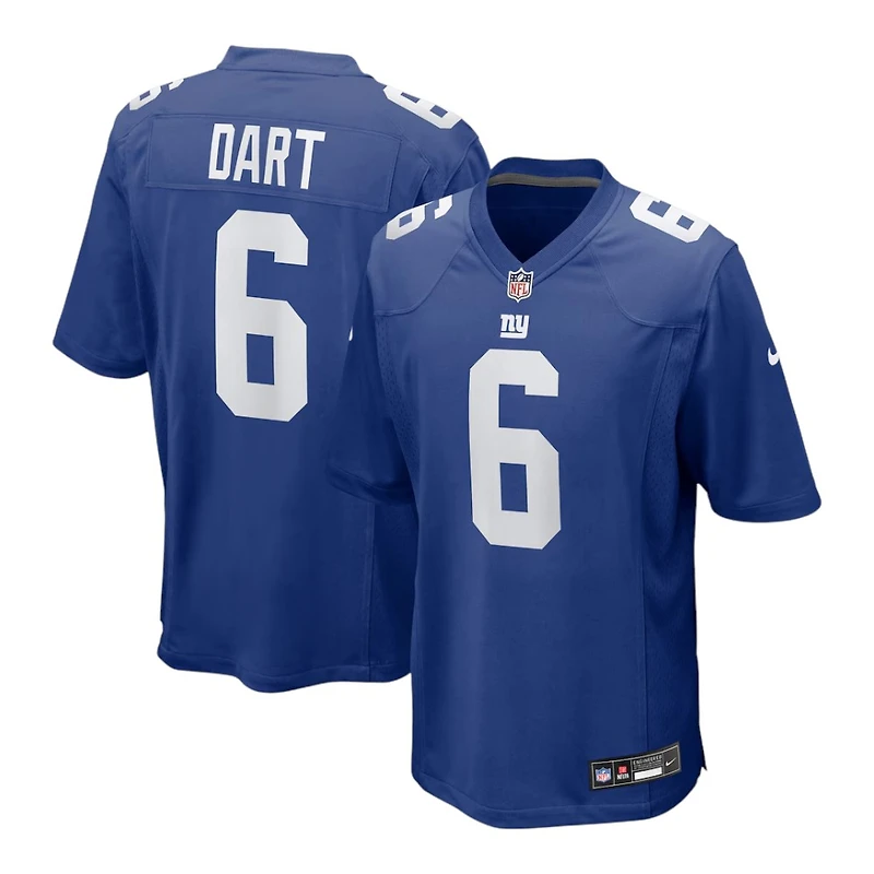 New York Giants Jaxson Dart Royal Blue Home Nike Game Jersey