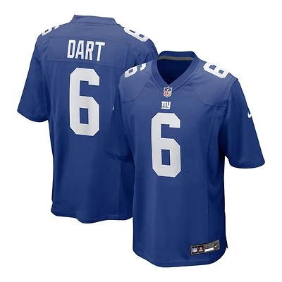 New York Giants Jaxson Dart Royal Blue Home Nike Game Jersey