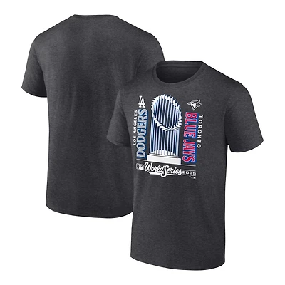 Los Angeles Charcoal Dodgers vs Toronto Blue Jays Changeup Matchup T-Shirt