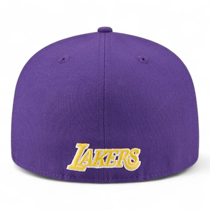 Los Angeles Lakers Purple and White Tip Off NBA 59FIFTY Split Panel New Era Fitted Hat