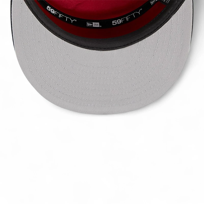 Chicago Bulls Black and White Tip Off NBA 59FIFTY Split Panel New Era Fitted Hat