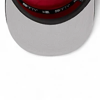 Chicago Bulls Black and White Tip Off NBA 59FIFTY Split Panel New Era Fitted Hat