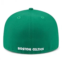 Boston Celtics Green and White Tip Off NBA 59FIFTY Split Panel New Era Fitted Hat