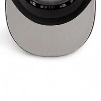 Youth San Antonio Spurs Black and White NBA Tip Off New Era 9FIFTY Split Panel Snapback Adjustable Hat