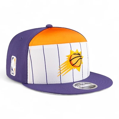 Youth Phoenix Suns Purple and White NBA Tip Off New Era 9FIFTY Split Panel Snapback Adjustable Hat