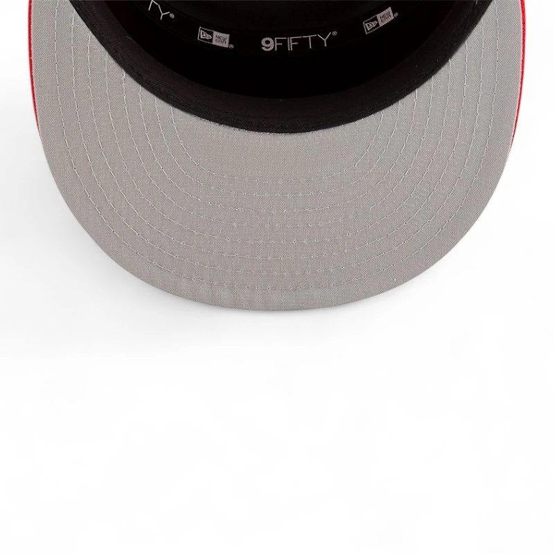 Houston Rockets Red and White NBA Tip Off New Era 9FIFTY Split Panel Snapback Adjustable Hat