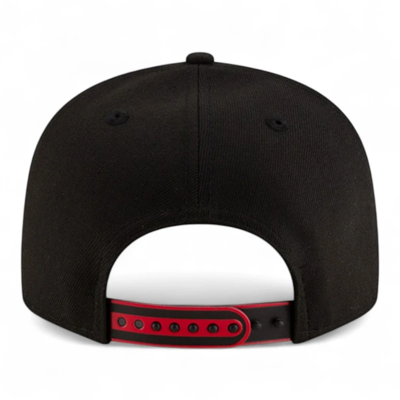 Chicago Bulls Red and White NBA Tip Off New Era 9FIFTY Split Panel Snapback Adjustable Hat