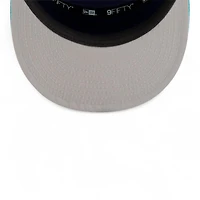 Charlotte Hornets Teal and White NBA Tip Off New Era 9FIFTY Split Panel Snapback Adjustable Hat