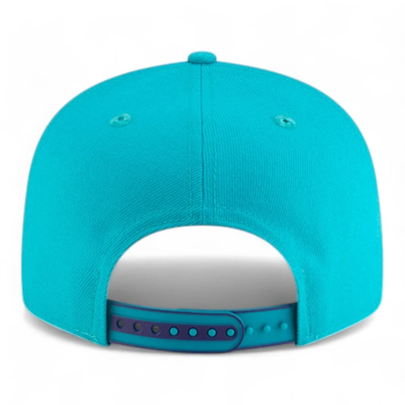 Charlotte Hornets Teal and White NBA Tip Off New Era 9FIFTY Split Panel Snapback Adjustable Hat