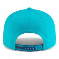 Charlotte Hornets Teal and White NBA Tip Off New Era 9FIFTY Split Panel Snapback Adjustable Hat