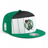 Youth Boston Celtics Green and White NBA Tip Off New Era 9FIFTY Split Panel Snapback Adjustable Hat