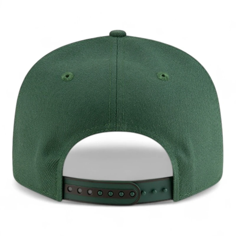 Youth Milwaukee Bucks Green and White NBA Tip Off New Era 9FIFTY Split Panel Snapback Adjustable Hat