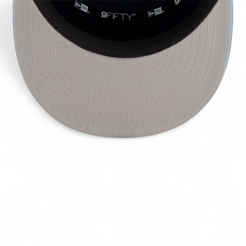 Youth Memphis Grizzlies Blue and White NBA Tip Off New Era 9FIFTY Split Panel Snapback Adjustable Hat