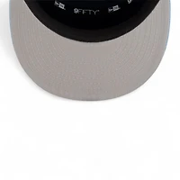 Youth Memphis Grizzlies Blue and White NBA Tip Off New Era 9FIFTY Split Panel Snapback Adjustable Hat