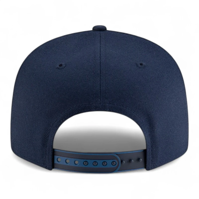 Youth Minnesota Timberwolves Navy and White NBA Tip Off New Era 9FIFTY Split Panel Snapback Adjustable Hat