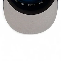 Youth Minnesota Timberwolves Navy and White NBA Tip Off New Era 9FIFTY Split Panel Snapback Adjustable Hat