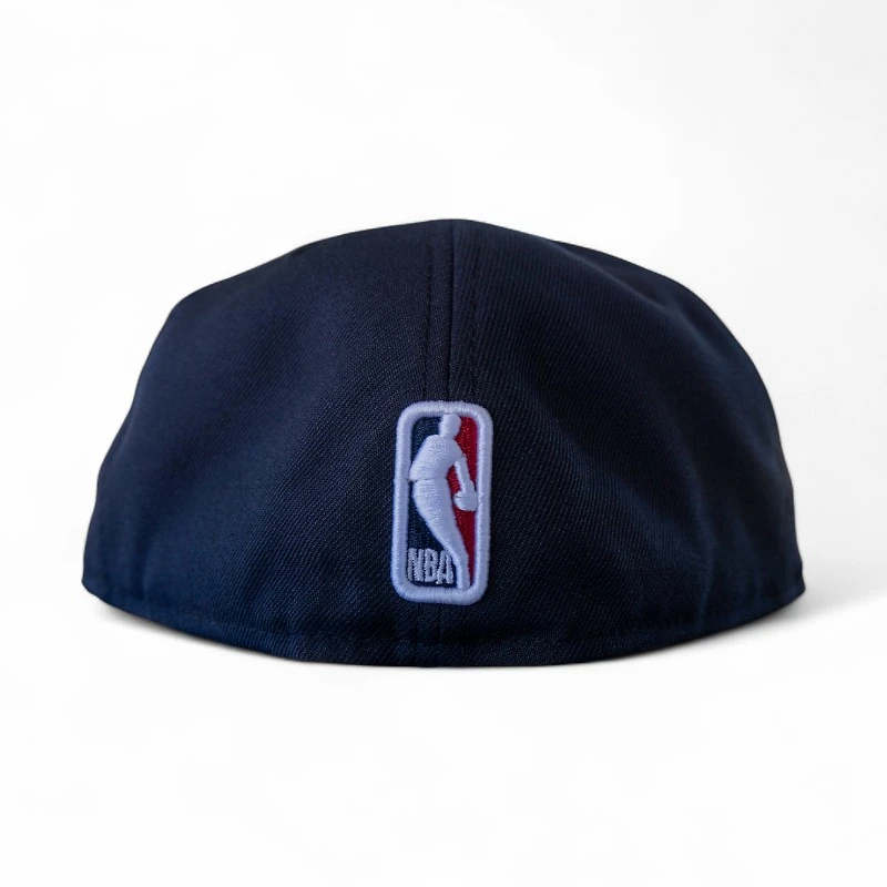 Denver Nuggets Navy Cardinal 2T Blue Leon the Lab Block Script Grey UV New Era 59FIFTY Fitted Hat