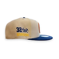 Denver Nuggets Vegas Gold Oceanside 2T Blue Leon the Lab Aaron Gordon Patch Grey UV New Era 59FIFTY Fitted Hat