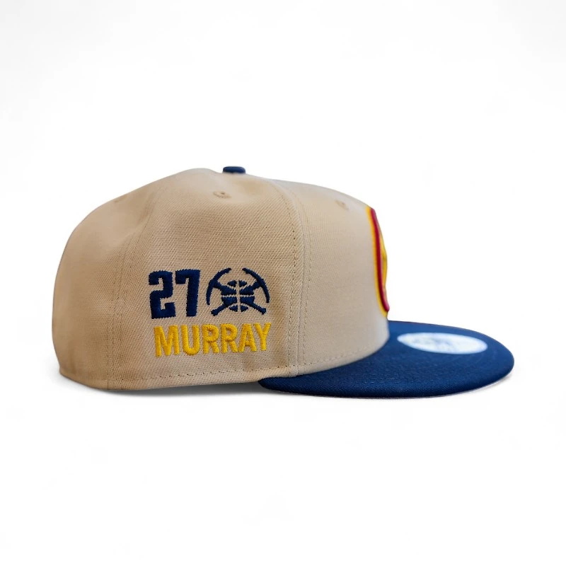 Denver Nuggets Vegas Gold Oceanside 2T Blue Leon the Lab Jamal Murray Patch Grey UV New Era 59FIFTY Fitted Hat