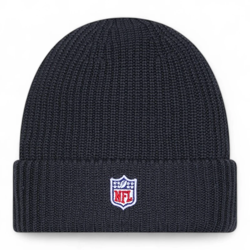 San Francisco 49ers Black 2025 Sideline Cold Weather Steel Clouds New Era Cuffed Beanie Knit Hat