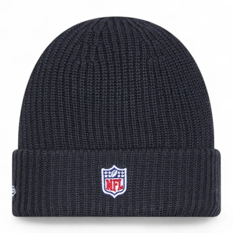 Las Vegas Raiders Black 2025 Sideline Cold Weather Steel Clouds New Era Cuffed Beanie Knit Hat