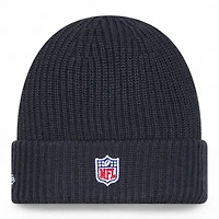 Las Vegas Raiders Black 2025 Sideline Cold Weather Steel Clouds New Era Cuffed Beanie Knit Hat