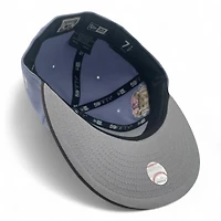 Texas Rangers Lavender and Walnut Final Stadium Patch Gray UV New Era 59FIFTY Fitted Hat