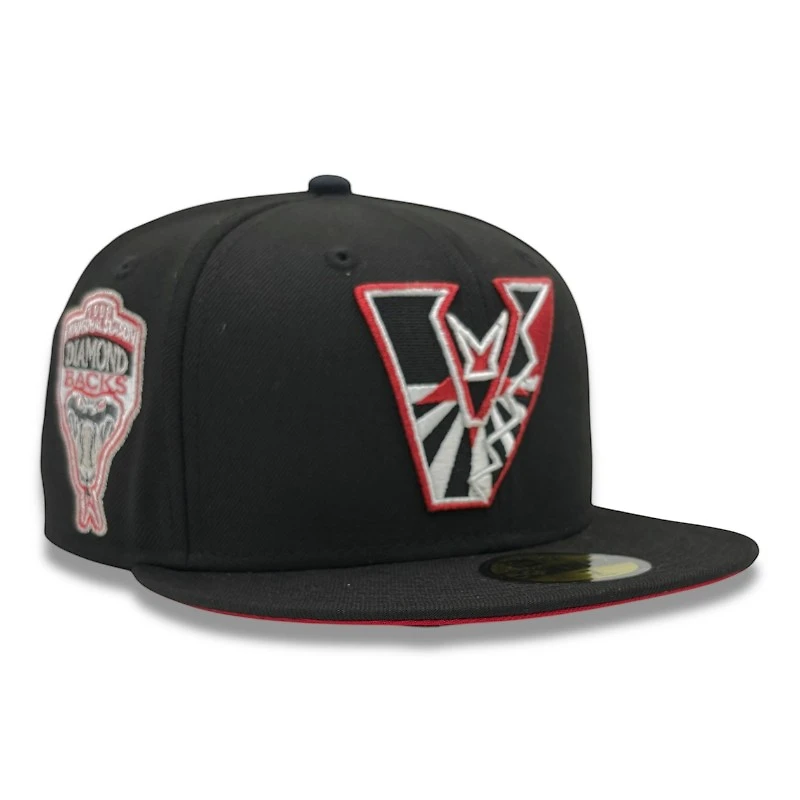 Arizona Diamondbacks Black and Red 1998 Inaugural Patch UV New Era 59FIFTY Fitted Hat