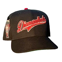 Arizona Diamondbacks Black with Red Script 1998 Inaugural Season Patch Green UV New Era 59FIFTY Fitted Hat