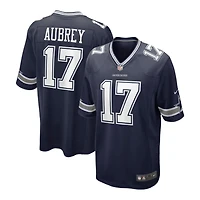 Dallas Cowboys Brandon Aubrey Nike Navy Game Player Jersey