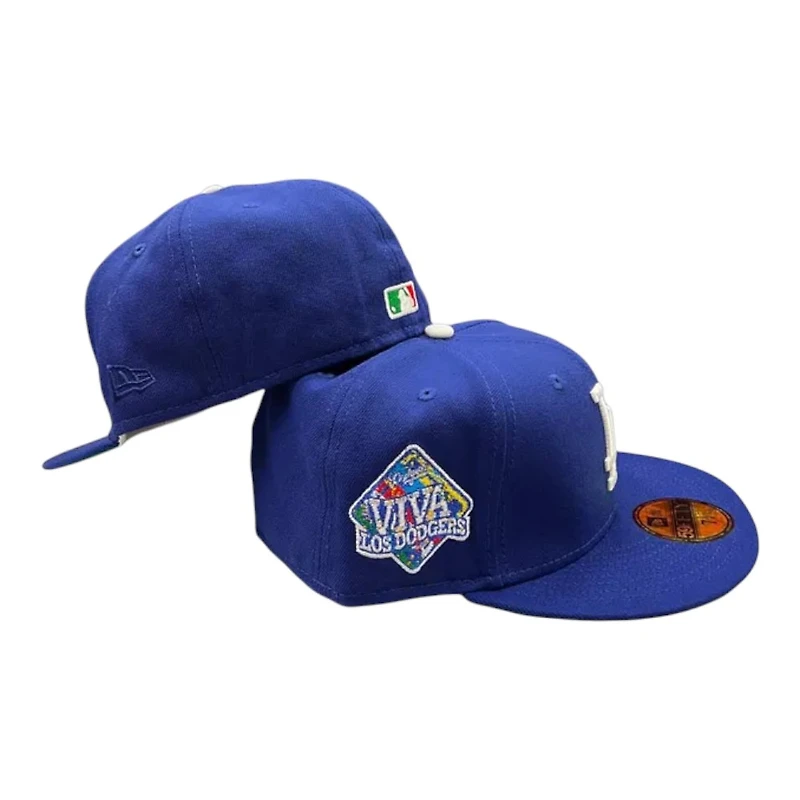 Los Angeles Dodgers Royal Blue "Para Mi Gente" Viva Patch Green UV New Era 59FIFTY Fitted Hat