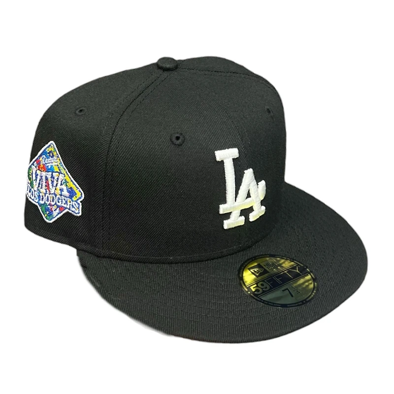 Los Angeles Dodgers Black "Para Mi Gente" Viva Patch Green UV New Era 59FIFTY Fitted Hat
