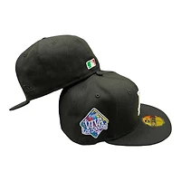 Los Angeles Dodgers Black "Para Mi Gente" Viva Patch Green UV New Era 59FIFTY Fitted Hat