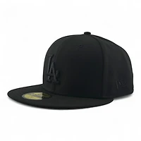 Los Angeles Dodgers Black with Gold 2025 World Series Patch Grey UV New Era 59FIFTY Fitted Hat