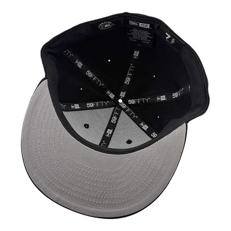 Los Angeles Dodgers Black with Gold 2025 World Series Patch Grey UV New Era 59FIFTY Fitted Hat