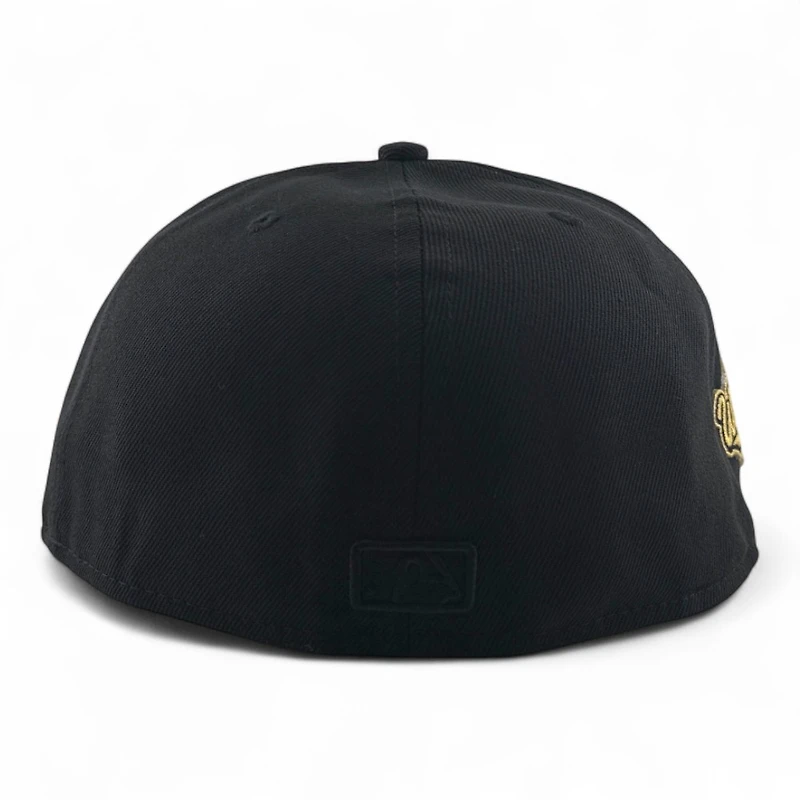 Los Angeles Dodgers Black with Gold 2025 World Series Patch Grey UV New Era 59FIFTY Fitted Hat