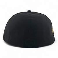 Los Angeles Dodgers Black with Gold 2025 World Series Patch Grey UV New Era 59FIFTY Fitted Hat