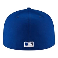 Toronto Blue Jays White and Royal 2025 World Series Patch New Era 59FIFTY Fitted Hat