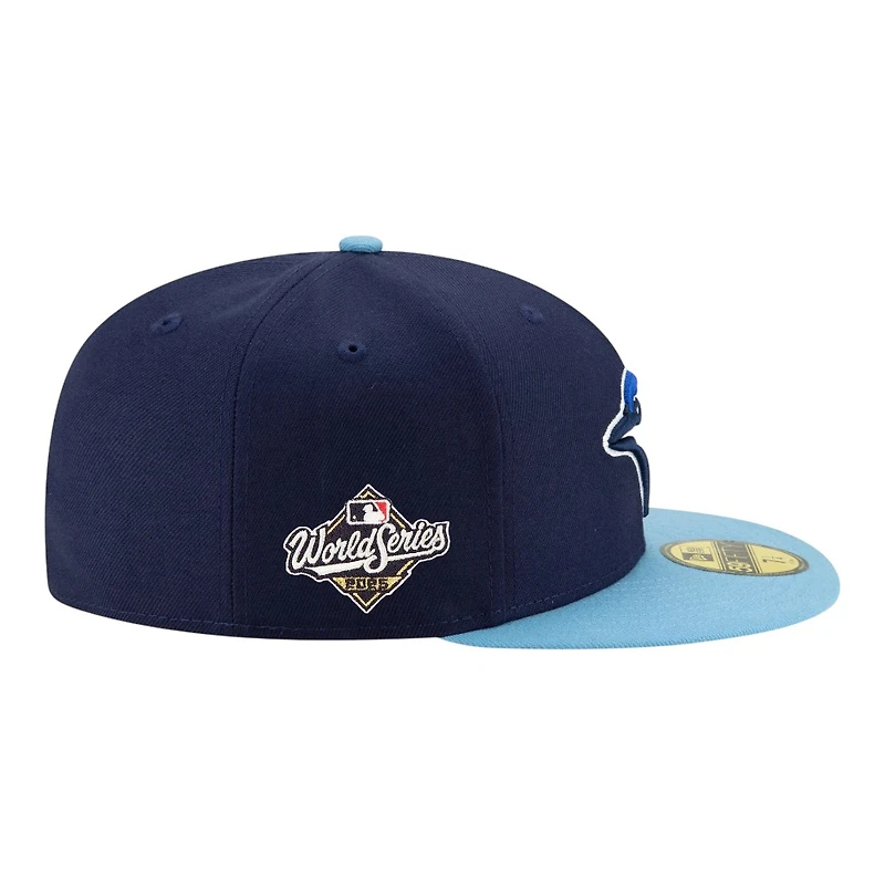 Toronto Blue Jays Navy and Powder 2025 World Series Patch New Era 59FIFTY Fitted Hat