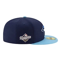 Toronto Blue Jays Navy and Powder 2025 World Series Patch New Era 59FIFTY Fitted Hat