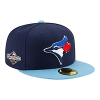 Toronto Blue Jays Navy and Powder 2025 World Series Patch New Era 59FIFTY Fitted Hat