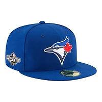 Toronto Blue Jays Royal 2025 World Series Patch New Era 59FIFTY Fitted Hat