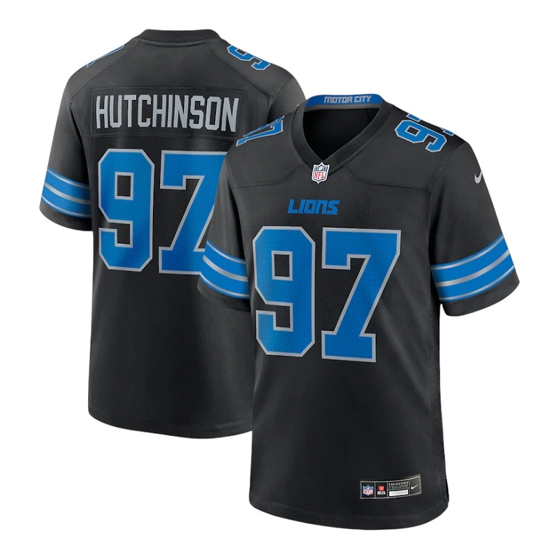 Detroit Lions Aidan Hutchinson Nike Black Game Player Jersey
