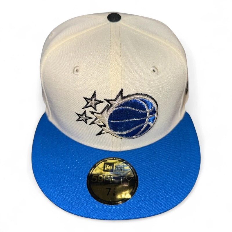 Orlando Magic Chrome and Blue Reef NBA Logo Patch Gray UV New Era 59FIFTY Fitted Hat
