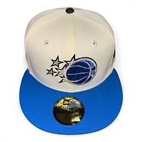 Orlando Magic Chrome and Blue Reef NBA Logo Patch Gray UV New Era 59FIFTY Fitted Hat
